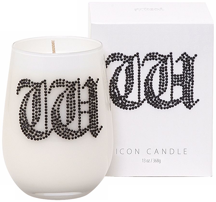 Letter "W" Fragrant Monogram Stemless Wine Glass Candle