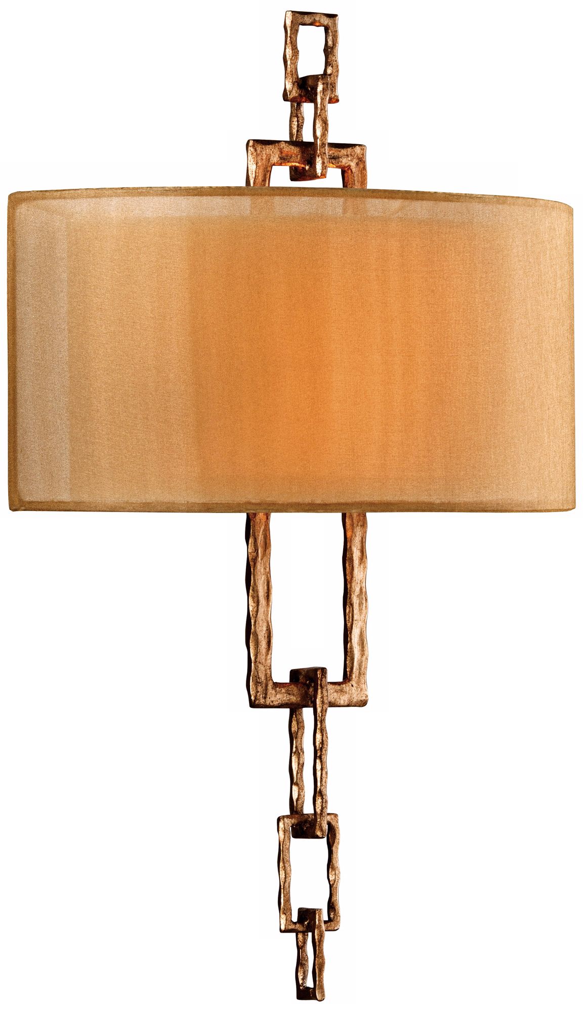 Link 19" High Bronze Leaf Wall Sconce