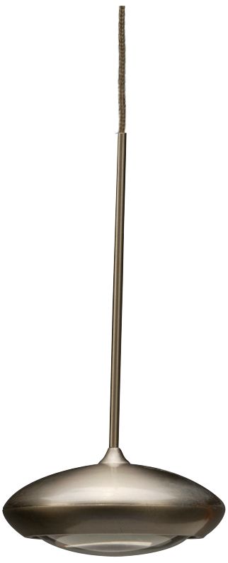 WAC Quest 3 1/2" Wide Nickel LED Mini Pendant Light