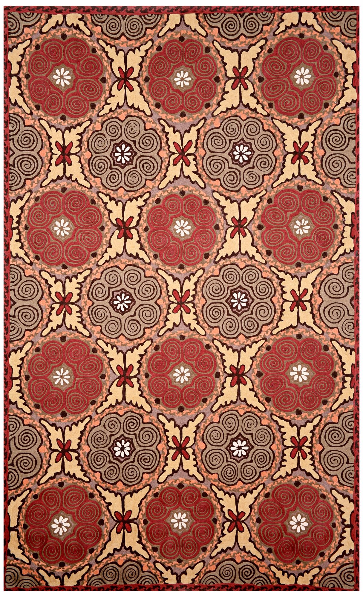 Liora Manne Visions IV Souzani Circles Adobe Area Rug