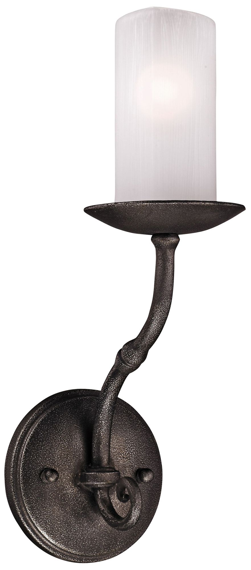 Prescott 13 1/2" High Aged Pewter Wall Sconce