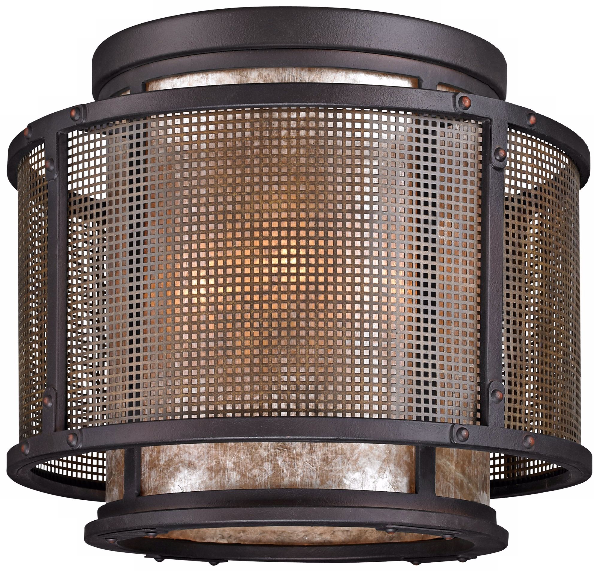 Copper Mountain 14" Wide Bronze Ceiling Light