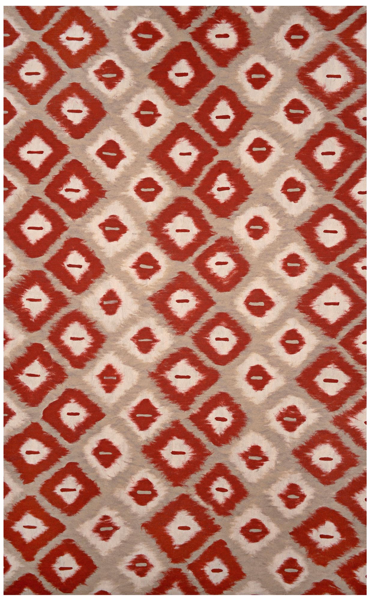 Liora Manne Visions II Ikat Diamonds Red Area Rug