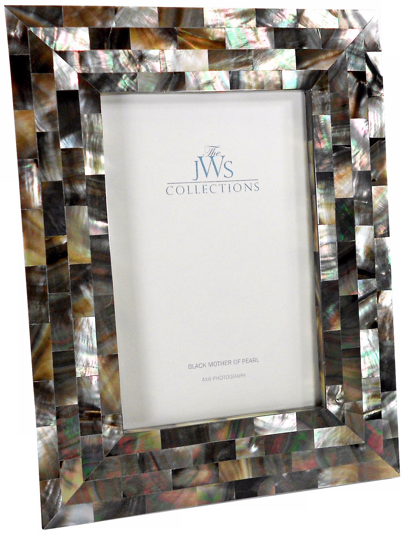 Black Mother of Pearl 4x6 Photo Frame