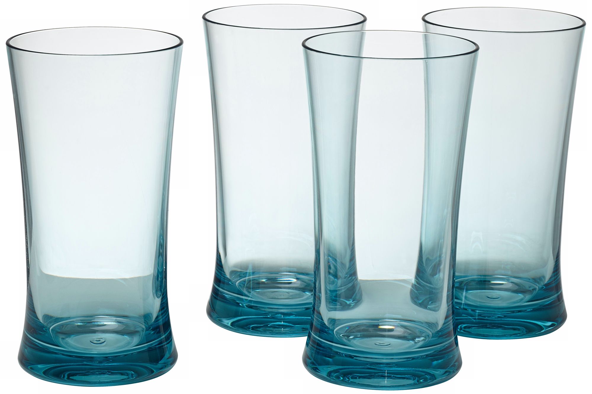 Set of 4 Glacier Blue 17 Oz. Highball Tumblers