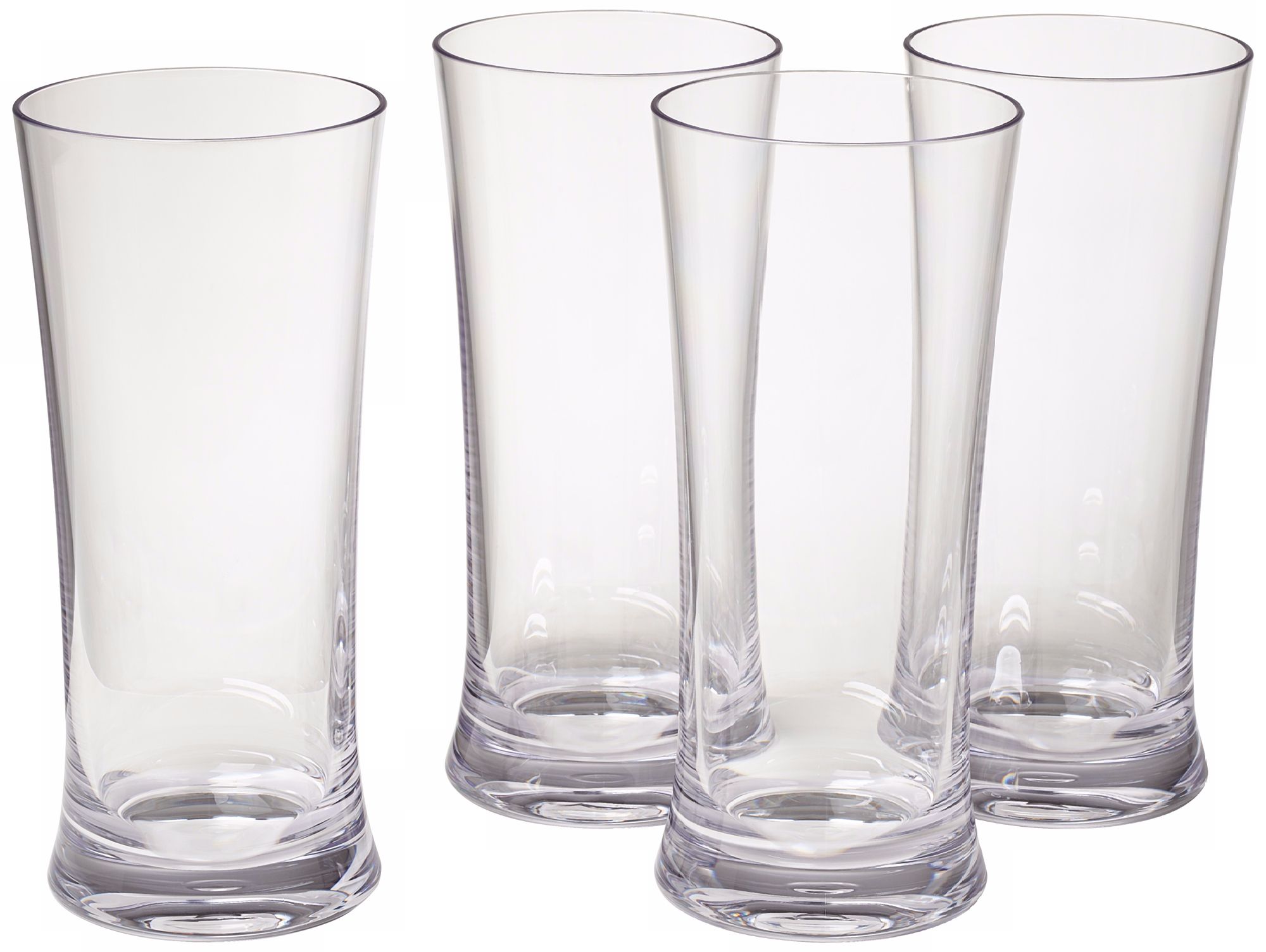 Set of 4 Clear 22 Oz. Polycarbonate Cooler Tumblers