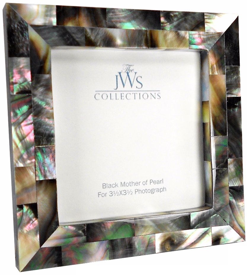 Black Mother of Pearl 3.5x3.5 Photo Frame