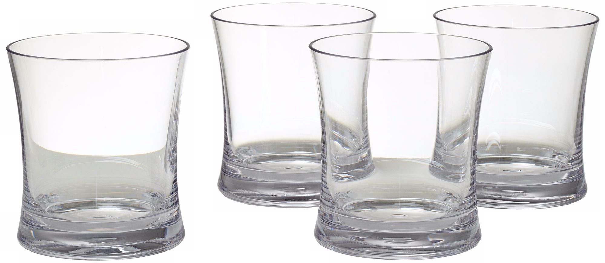 Set of 4 Clear 14 oz. Tumblers