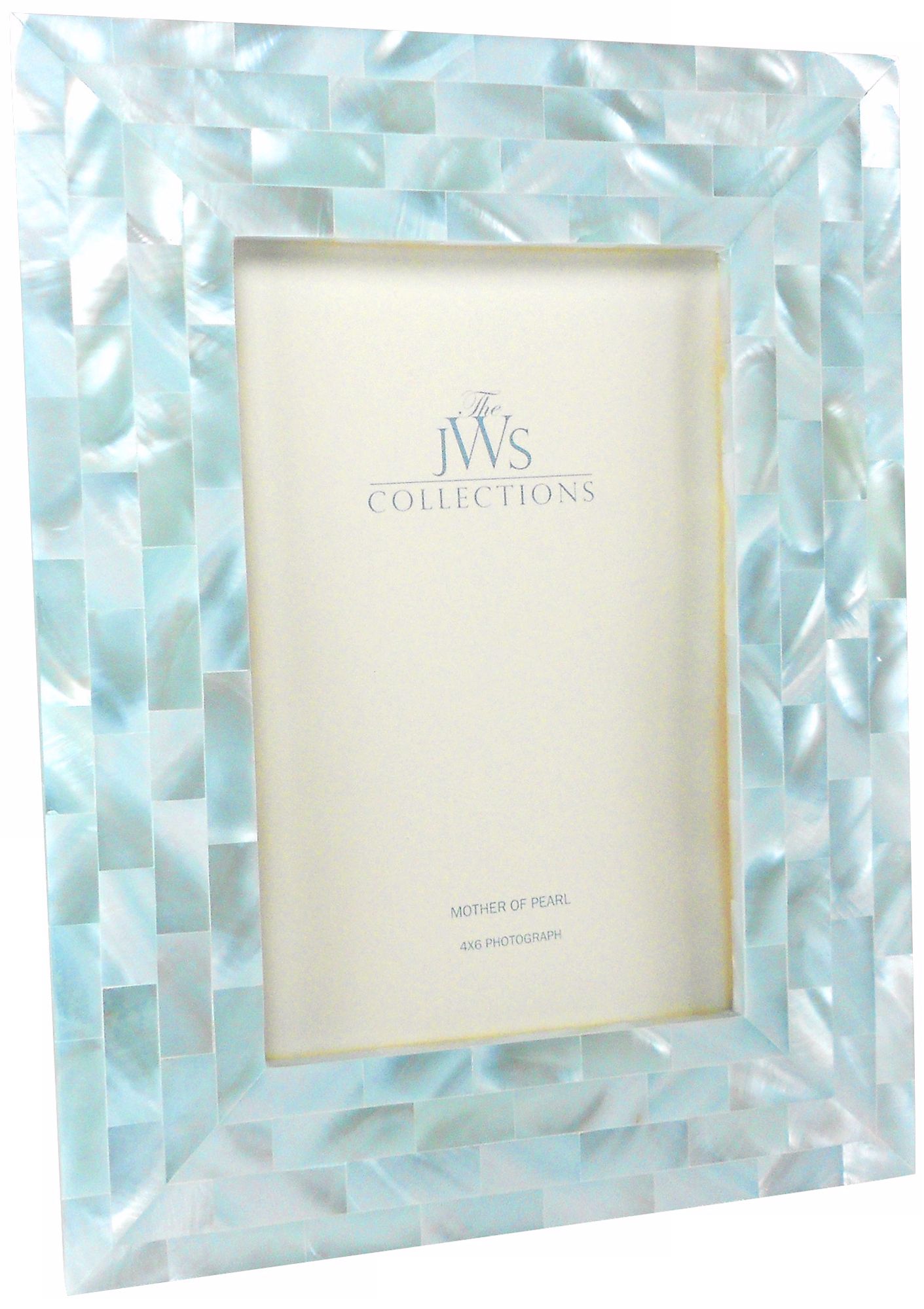 Blue Mother of Pearl 4x6 Frame