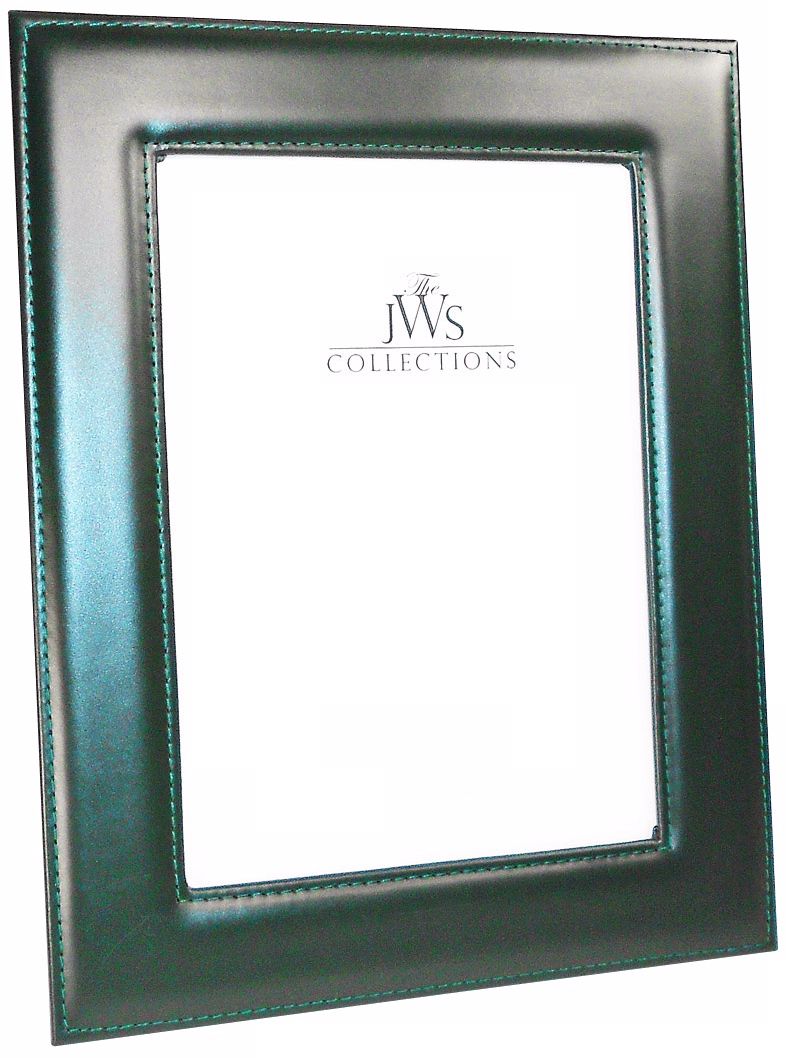 Green 5x7 Cowhide Leather Photo Frame