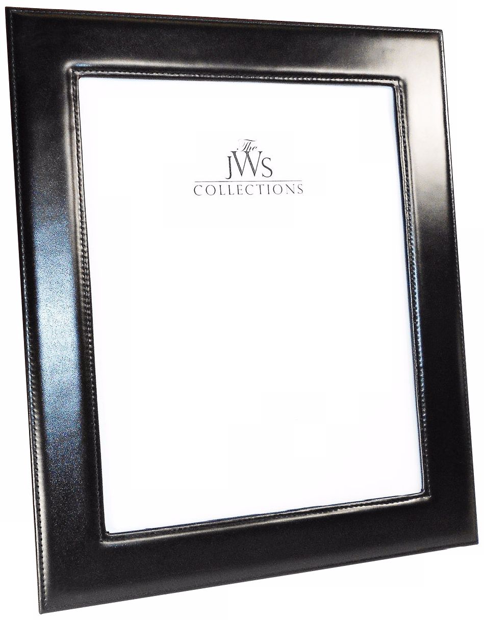 Black 8x10 Cowhide Leather Frame