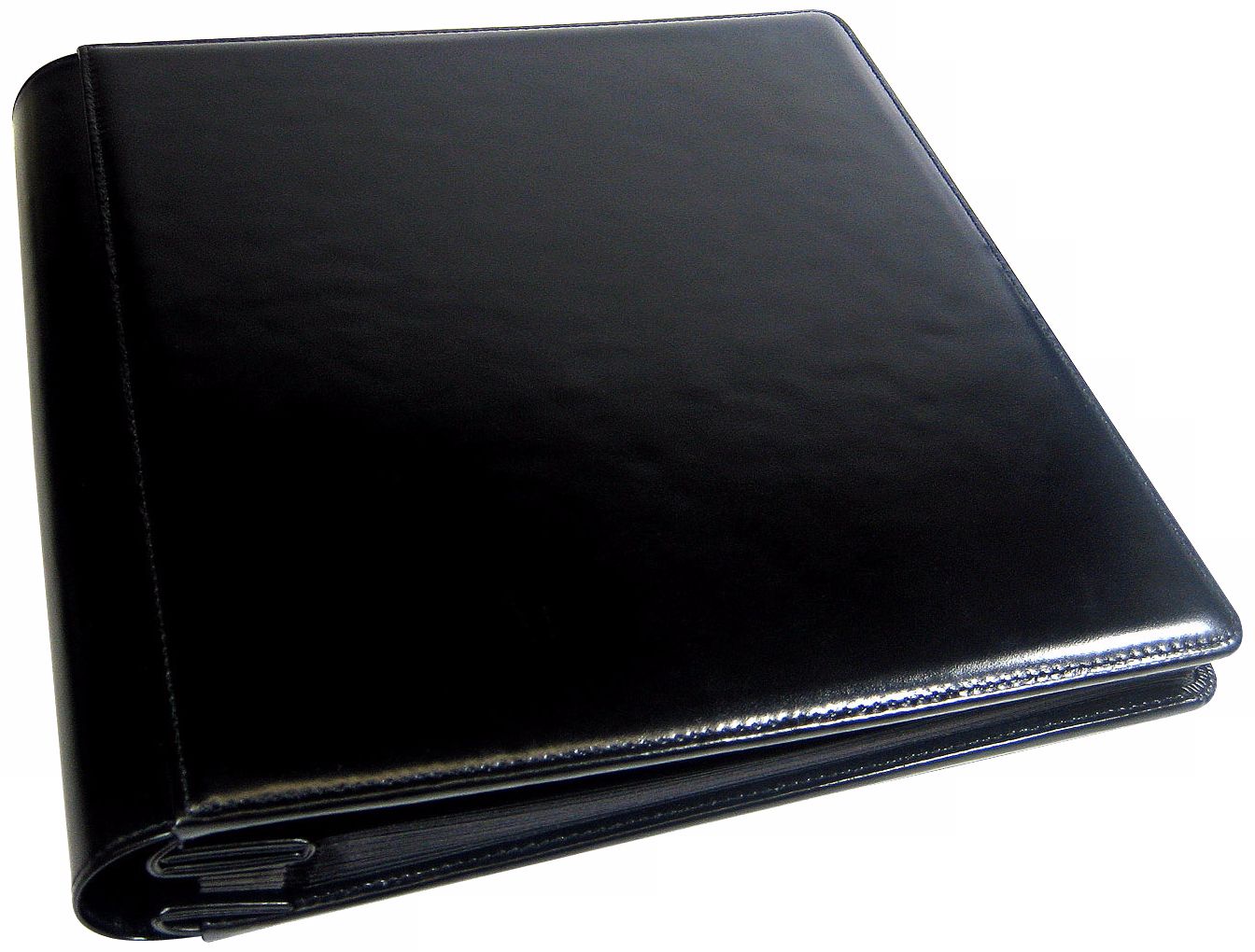 Black 8x10 Cowhide Leather Photo Album