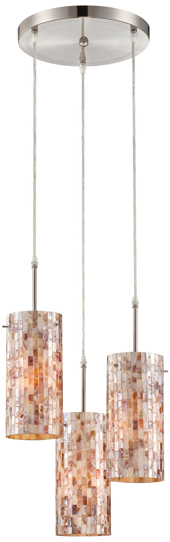 Lite Source Schale Collection Shell Mosaic Pendant Light