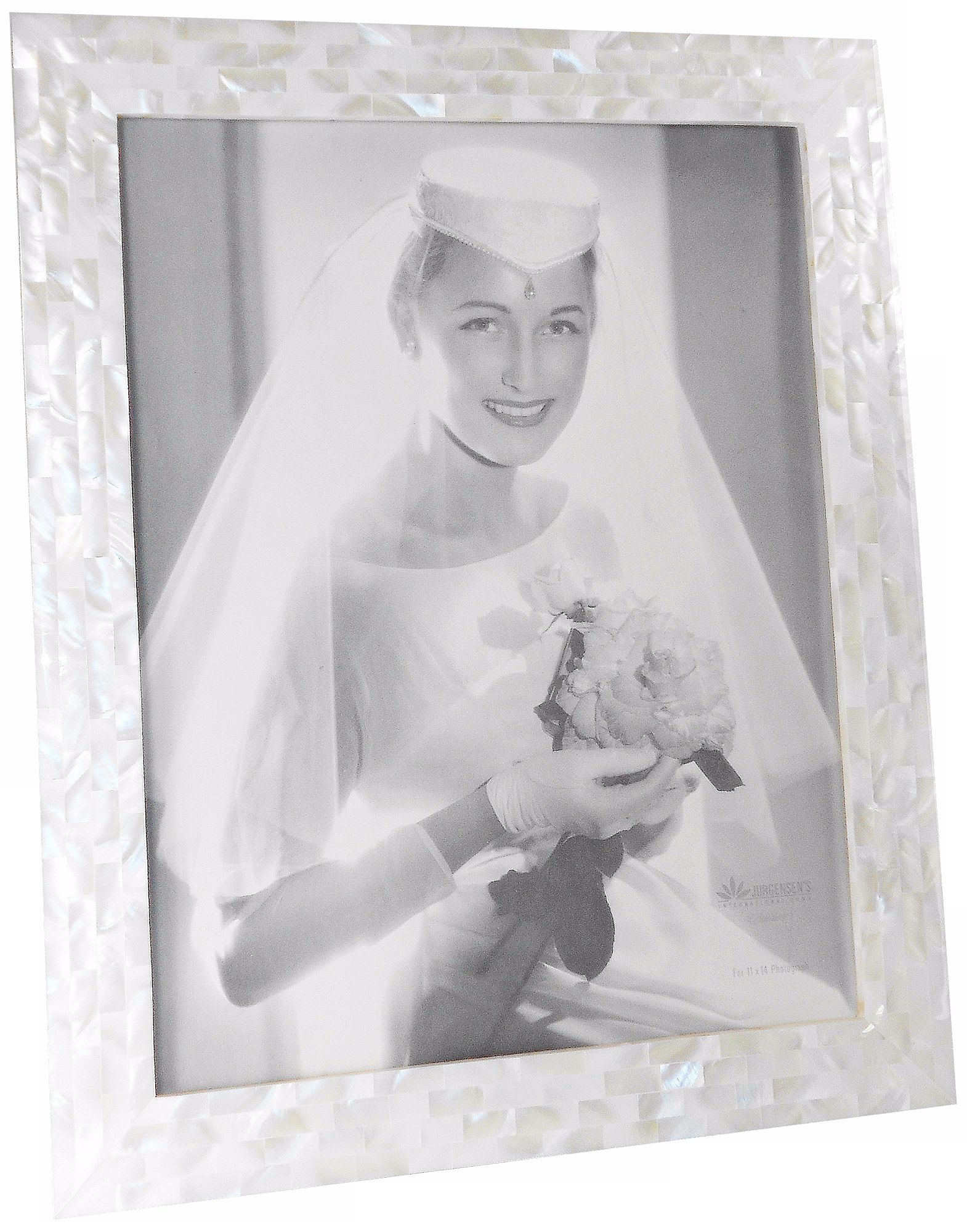 White Mother of Pearl 11x14 Photo Frame