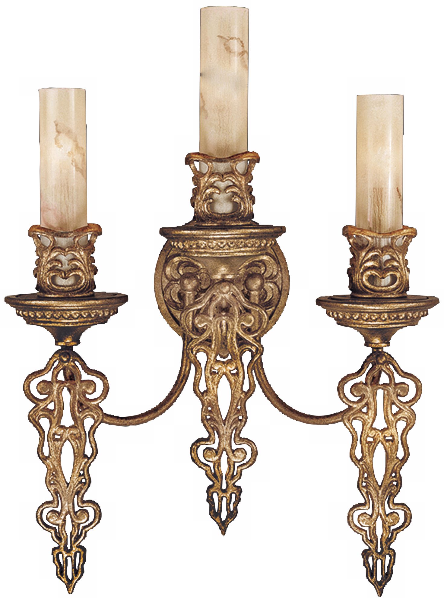 Laurance Collection 18 1/4" Wide Antique Gold Wall Sconce