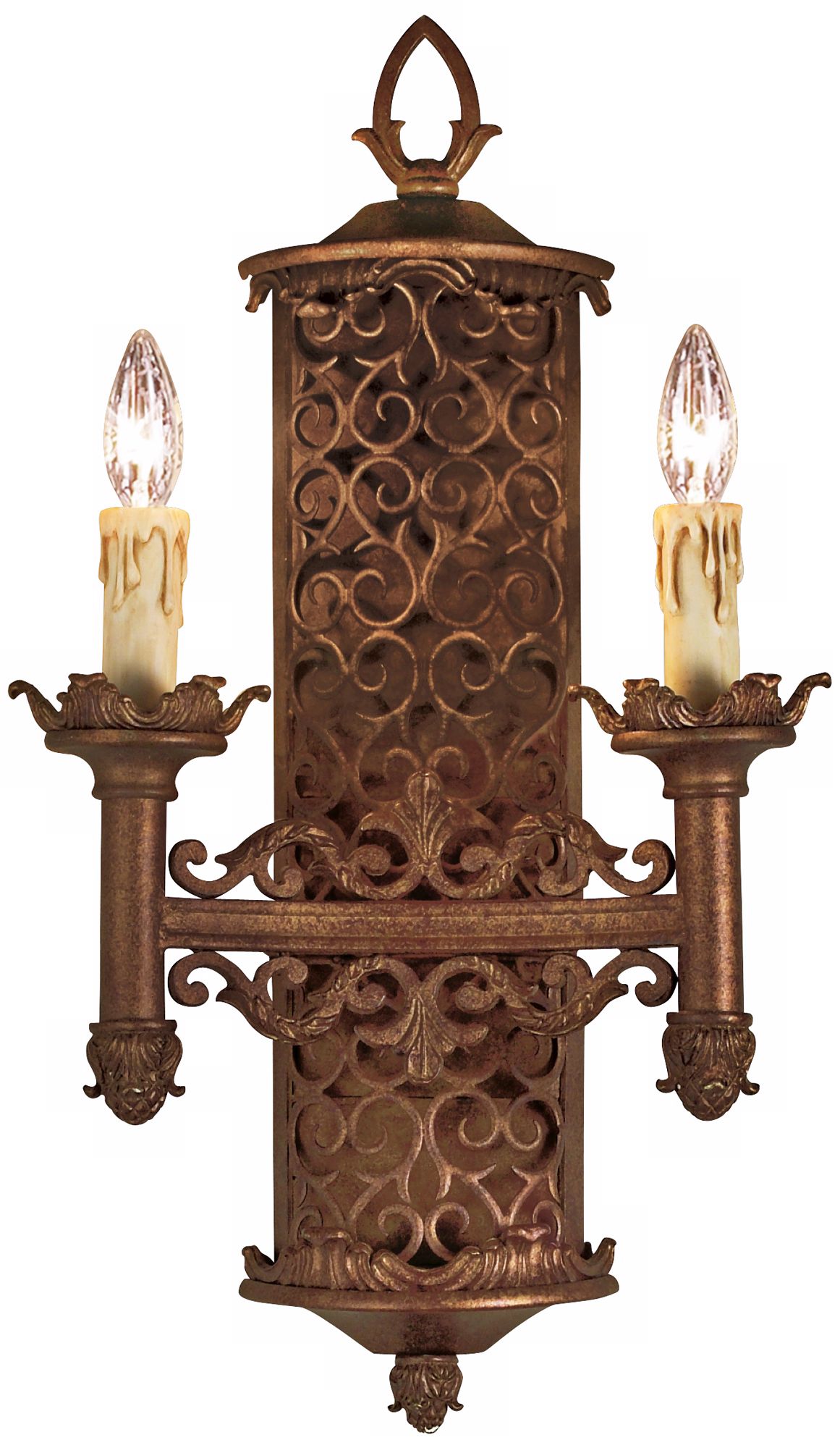 Modesa 22" High Rustic Bronze Wall Sconce