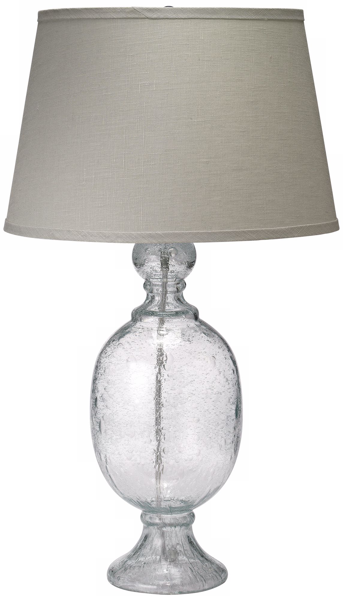 Jamie Young St. Charles Clear Seeded Glass Table Lamp