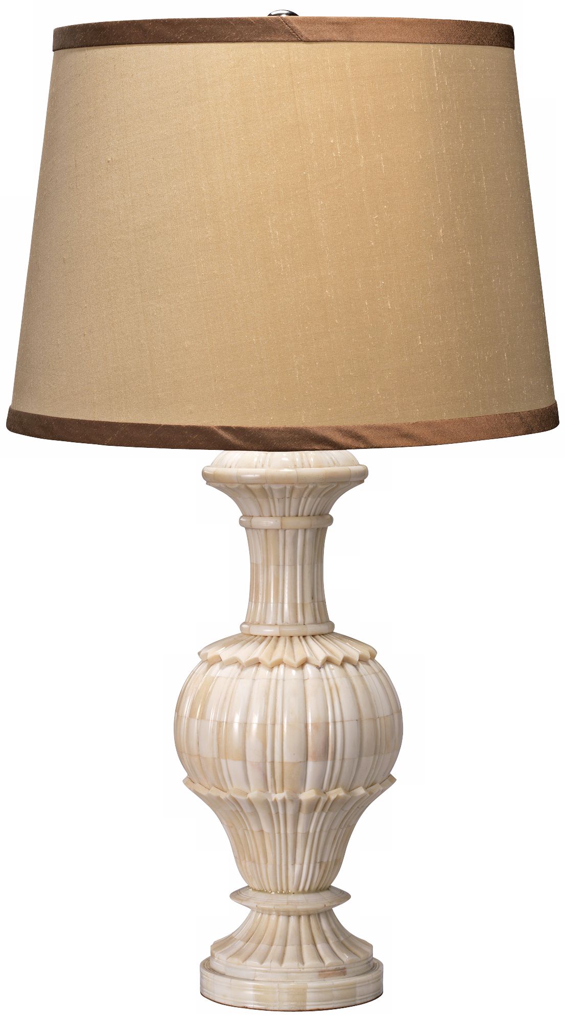 Jamie Young Carved Bone Urn Table Lamp