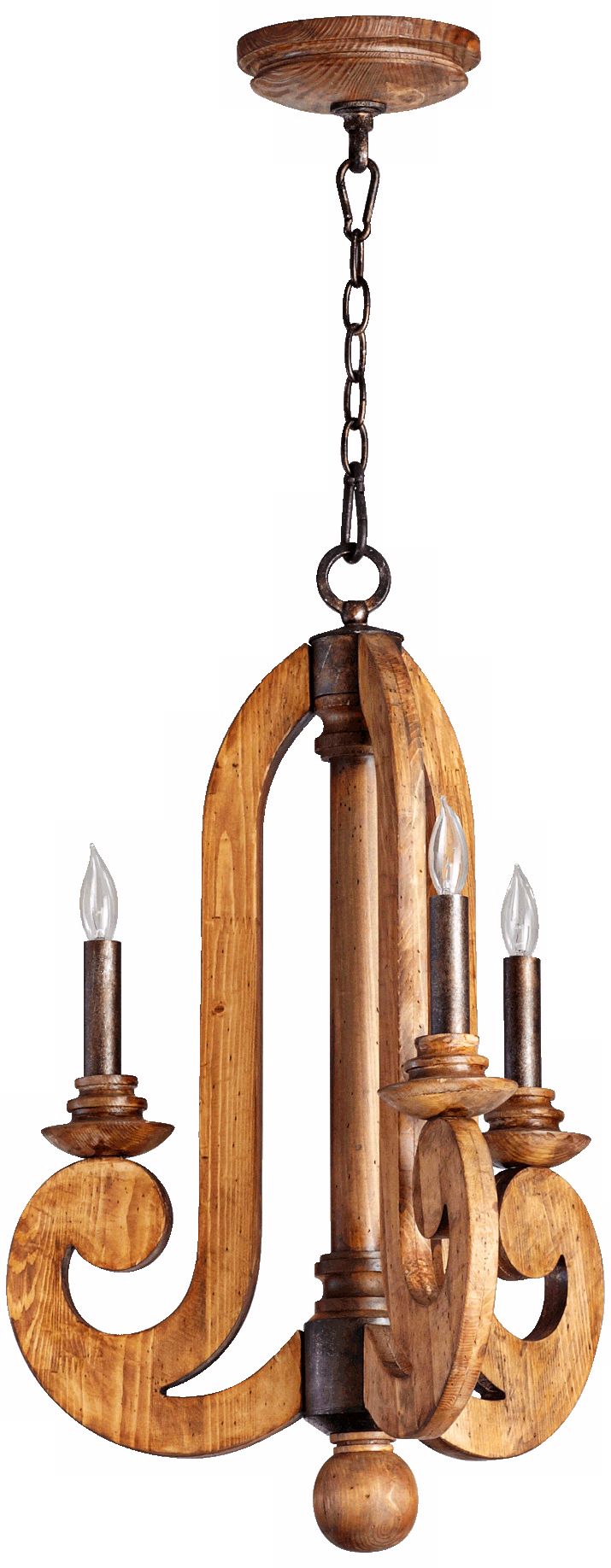 Quorum Ashford 3-Light 18 1/2" Wide Provincial Chandelier