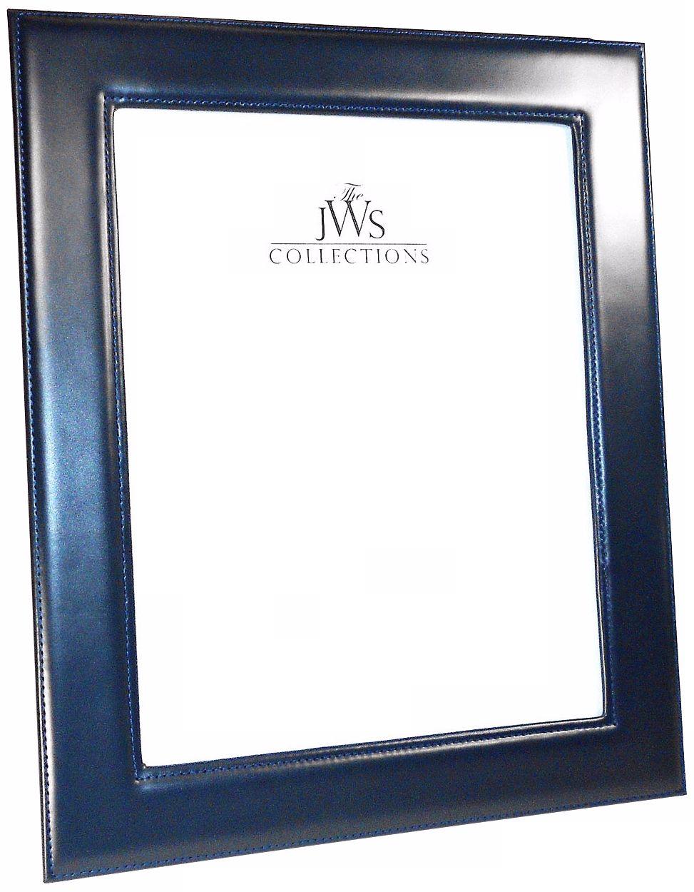 Navy 8x10 Cowhide Leather Picture Frame