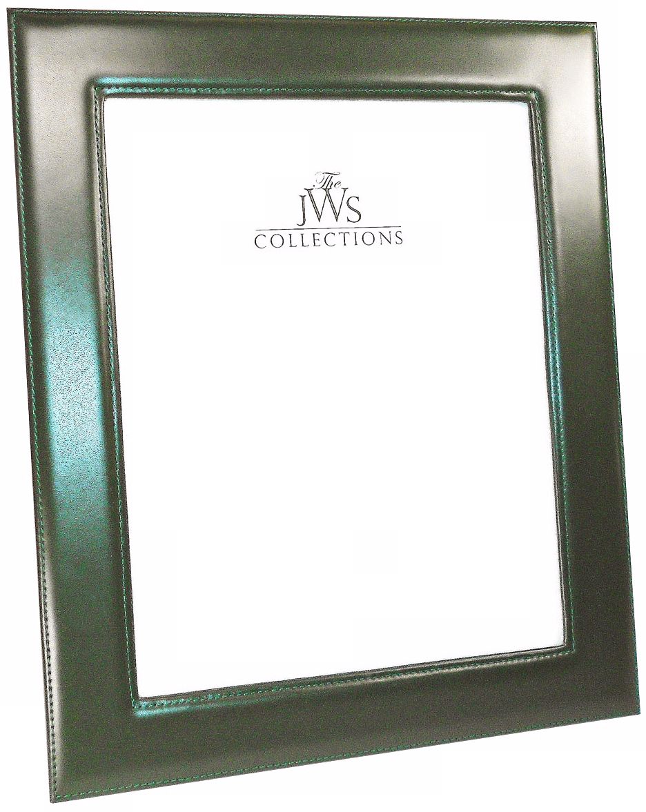 Green 8x10 Cowhide Leather Photo Frame