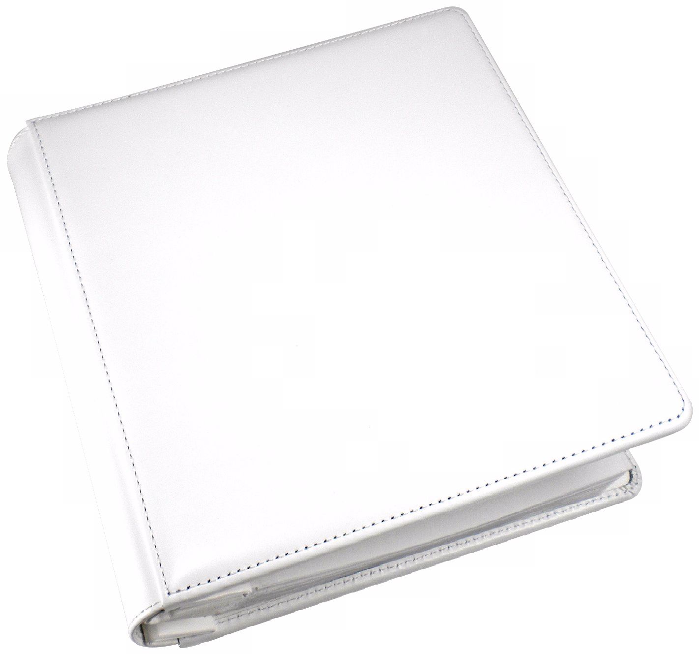 White 5x7 Cowhide Leather Photo Album