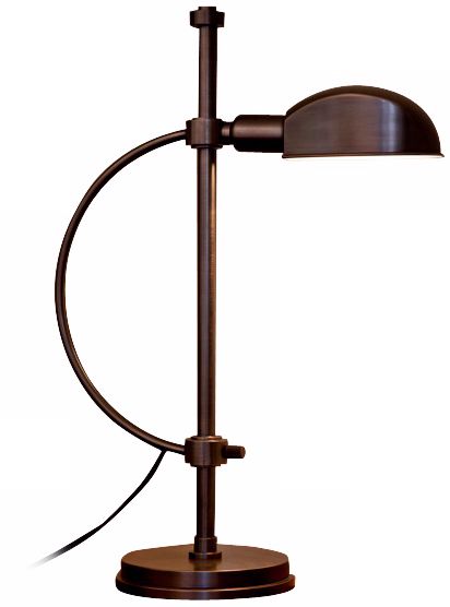 Lummo Rondo Bronze Pharmacy Style Desk Lamp