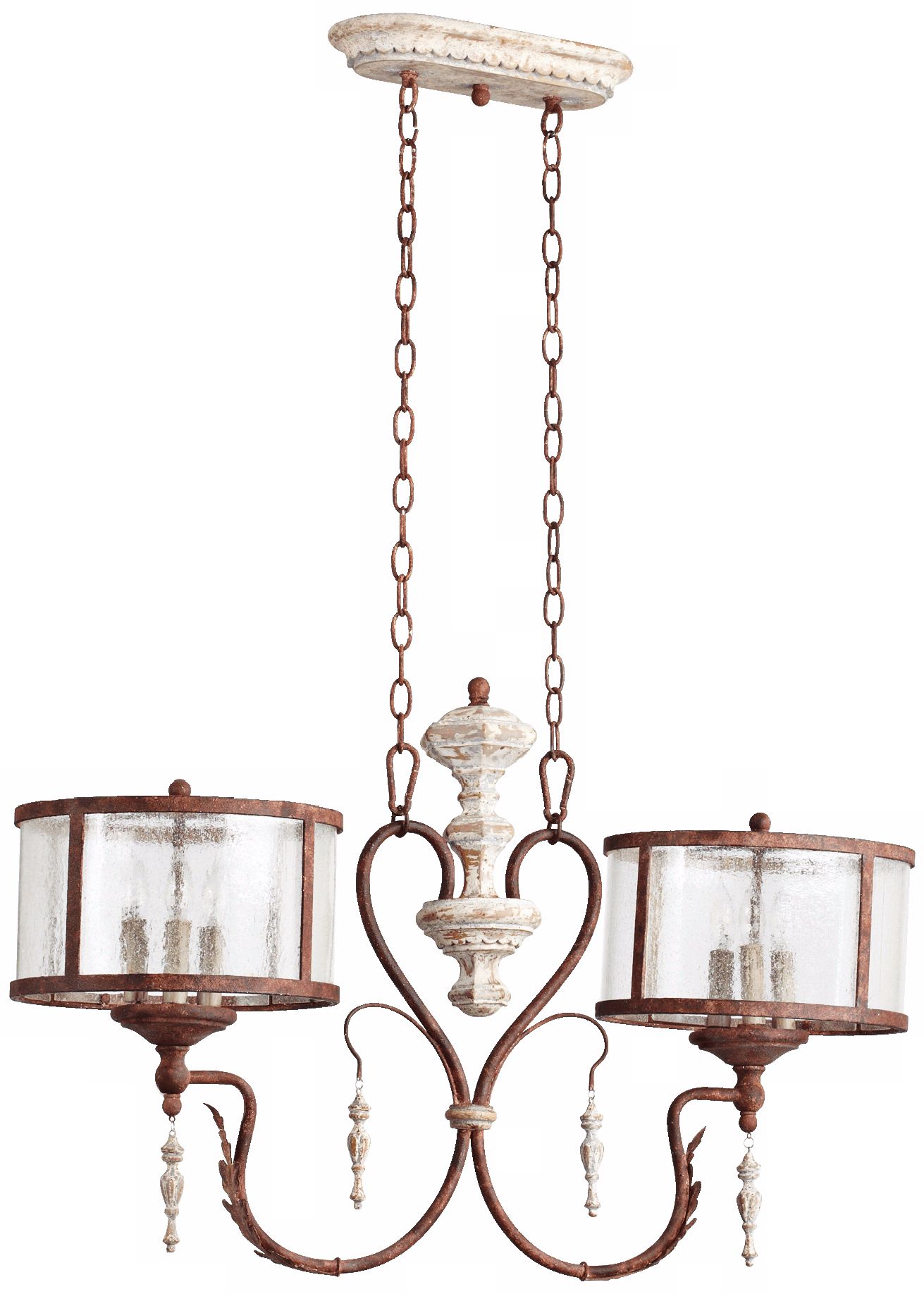 Quorum La Maison 6-Light Manchester Grey Island Chandelier
