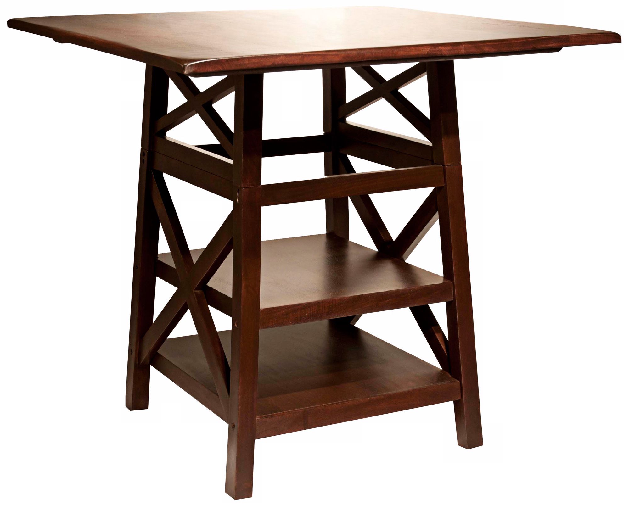 Dover Convertible Height 44" Wide Wood Dining Table