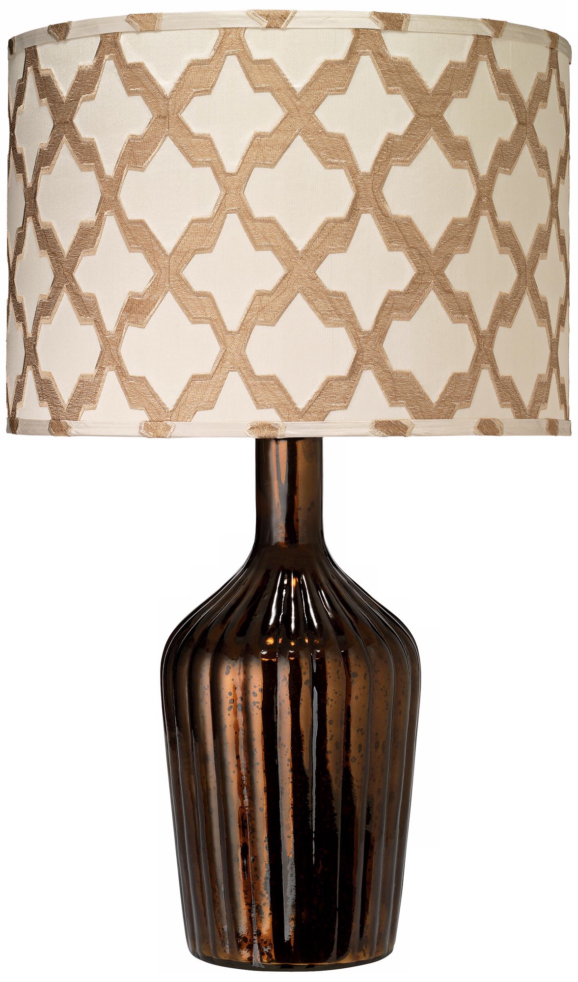 Jamie Young Thalia Antique Chocolate Glass Table Lamp