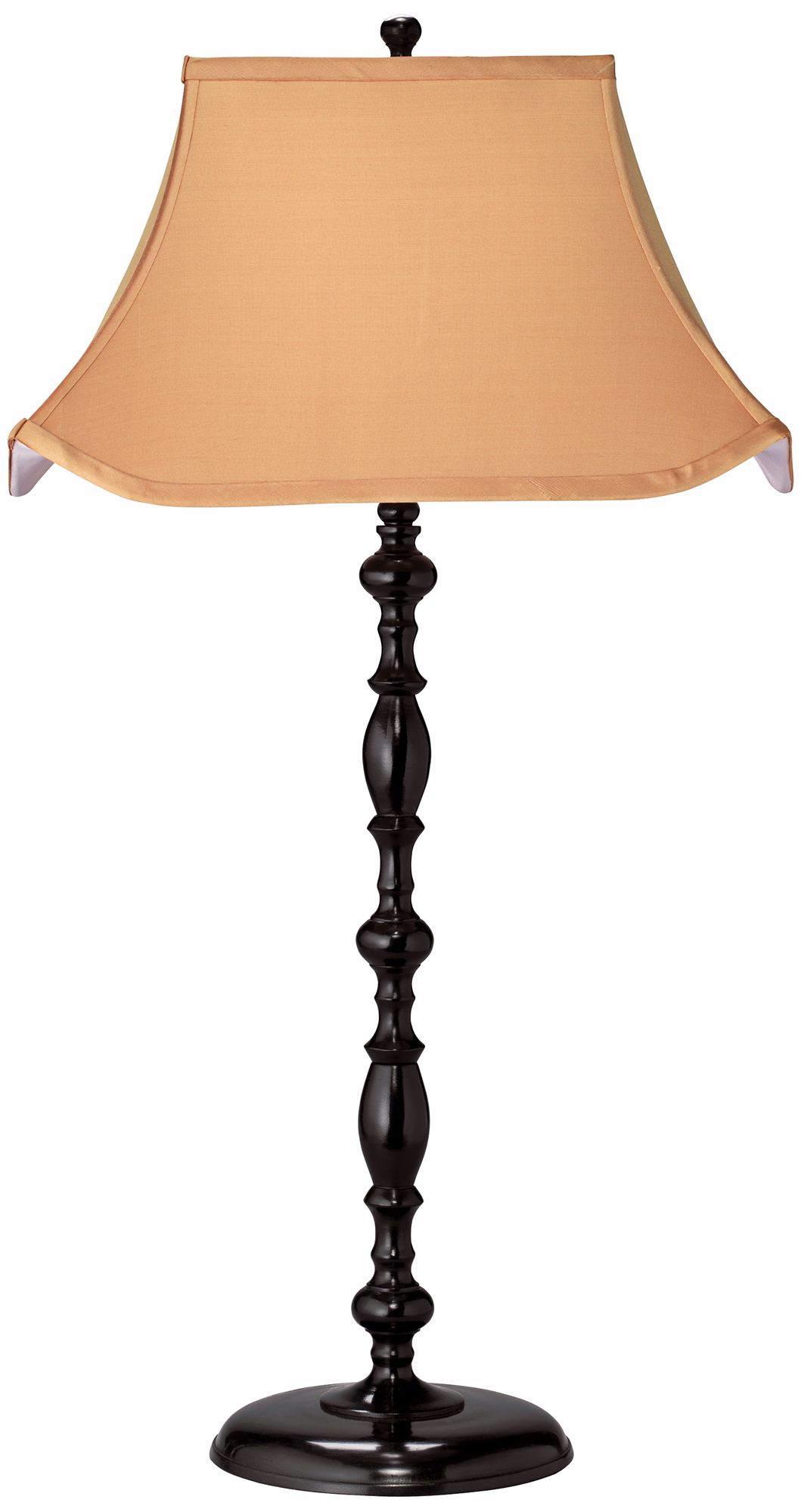 Jamie Young Marrakesh Silk and Cast Metal Black Table Lamp