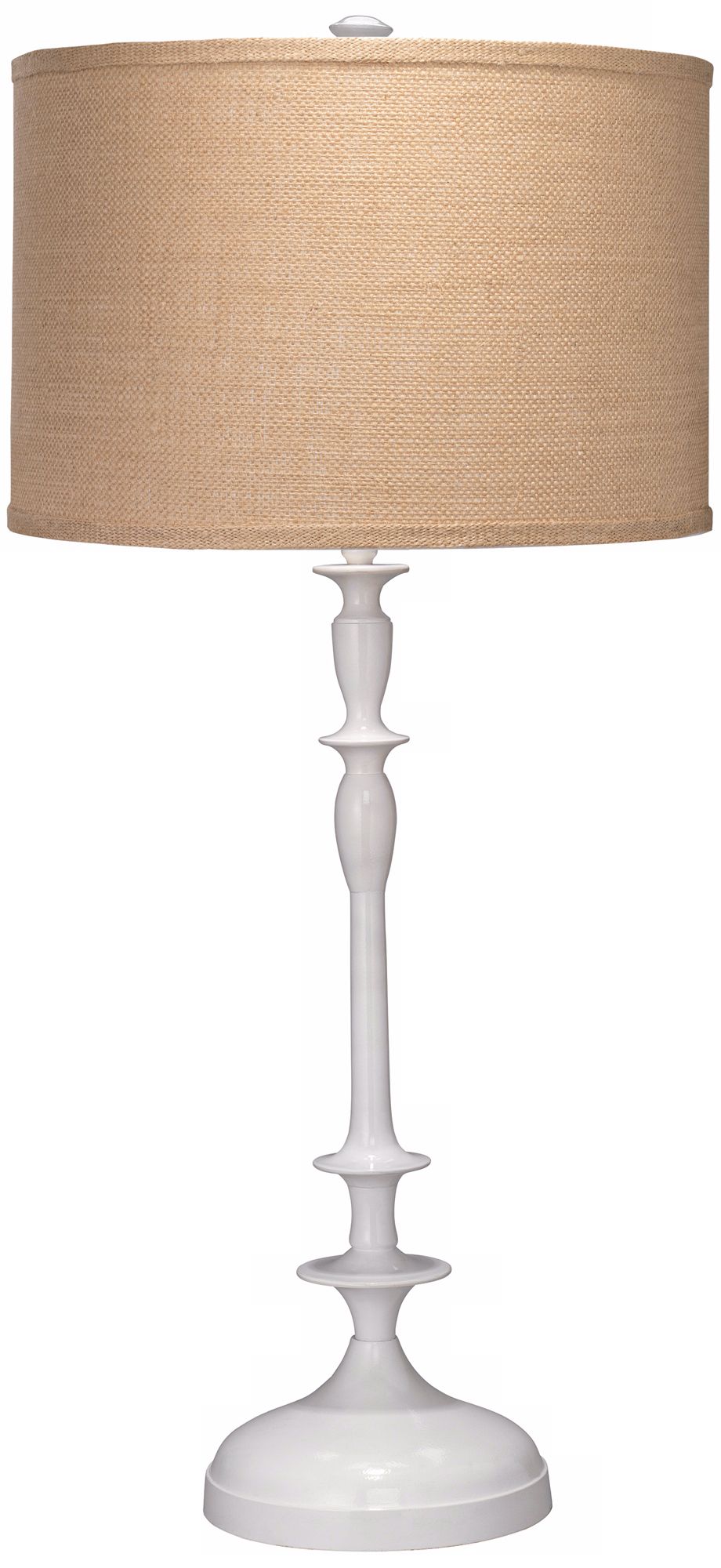 Jamie Young Petit Paro Cast Metal White Buffet Lamp