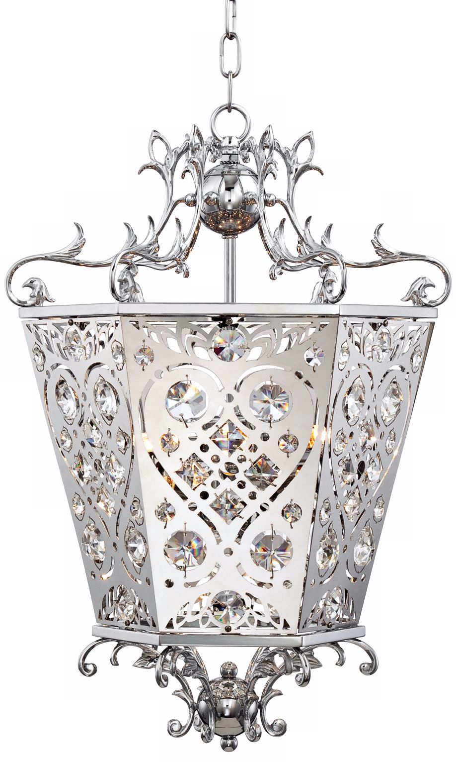 Possini Euro Adelle 14"W Transitional Crystal Pendant Light