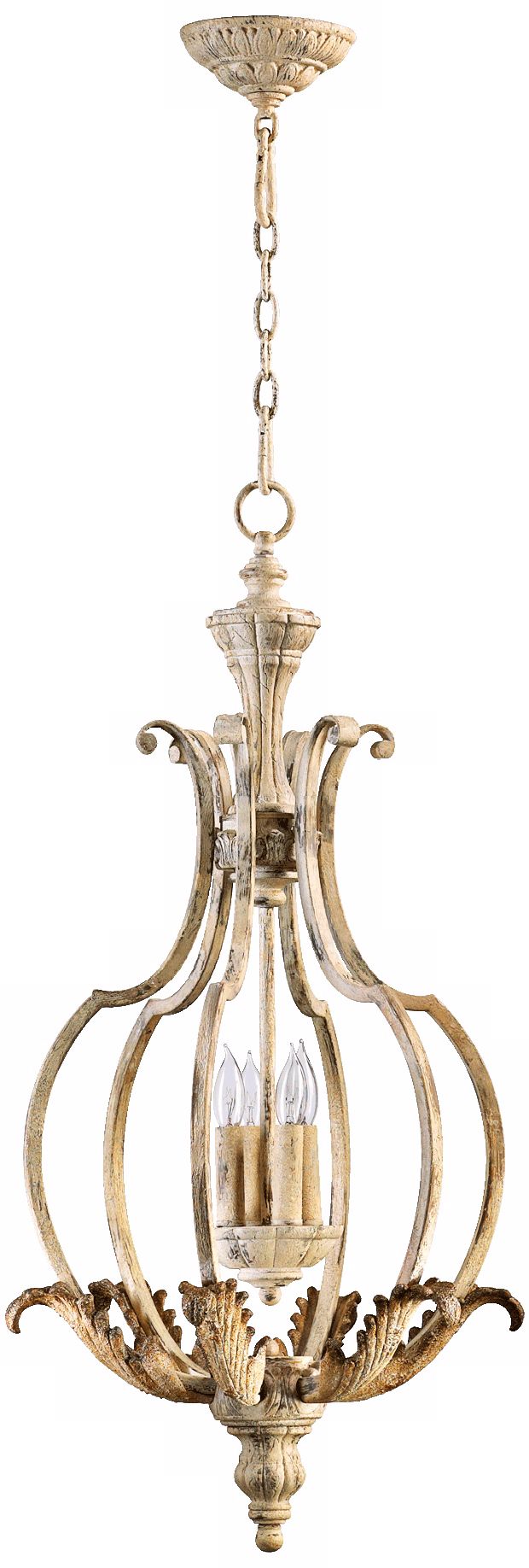 Quorum Florence 17" Wide 4-Light Persian White Chandelier