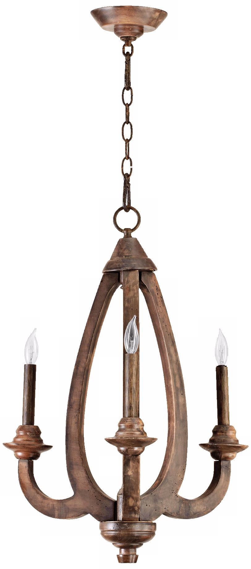 Quorum Telluride 3-Light 15 1/2" Wide Bronze Chandelier