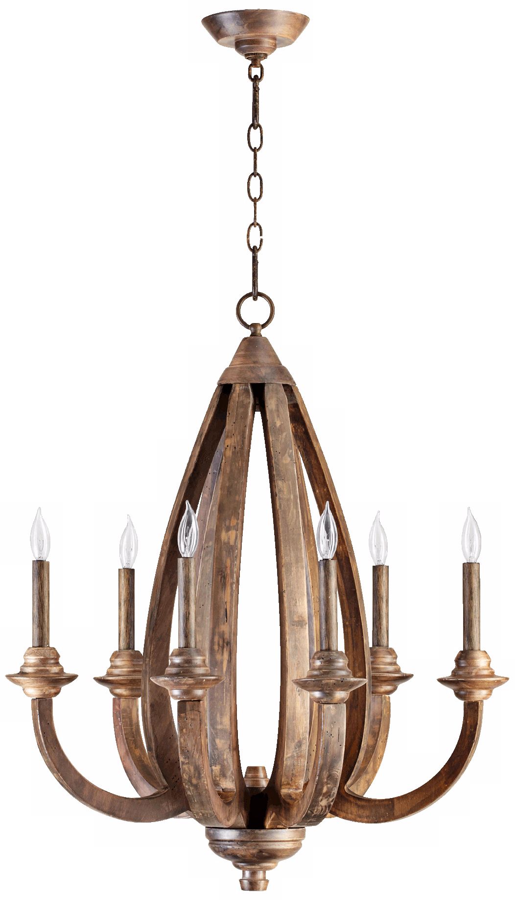 Quorum Telluride 6-Light 25" Wide Oiled Bronze Chandelier