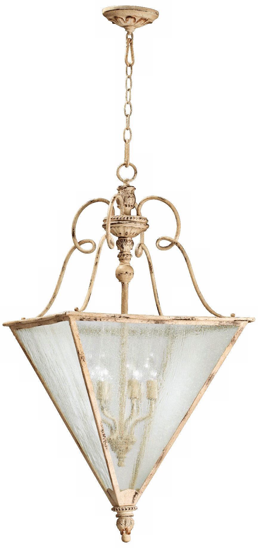 Quorum Salento 6-Light 26 1/2" Wide White Entry Chandelier