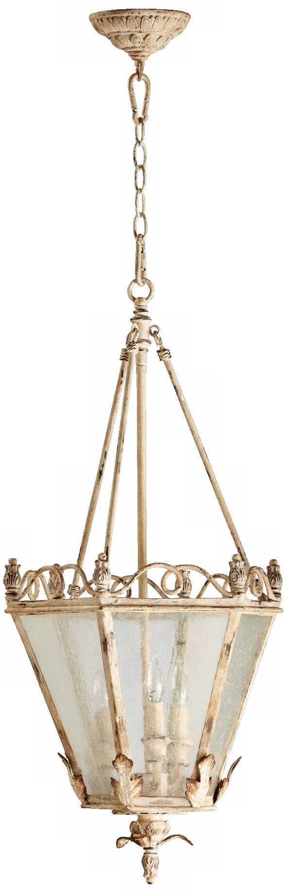Quorum Salento 3-Light 15" Persian White Entry Chandelier