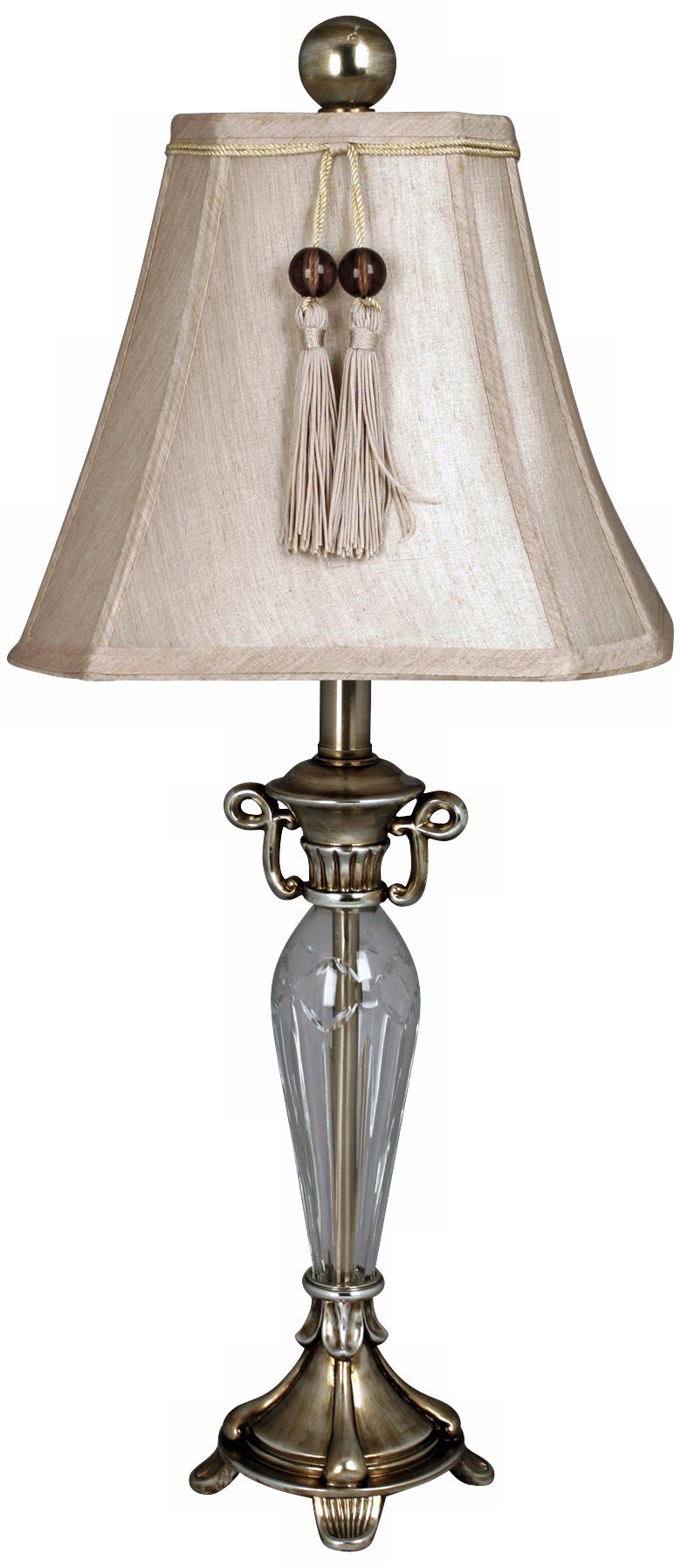 Revere Silver and Glass Table Lamp