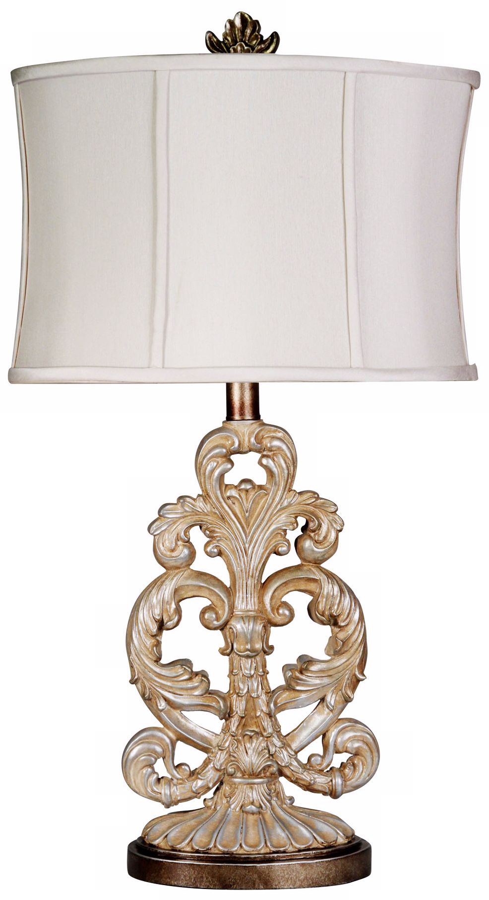 Magnolia Acanthus Antiqued Table Lamp