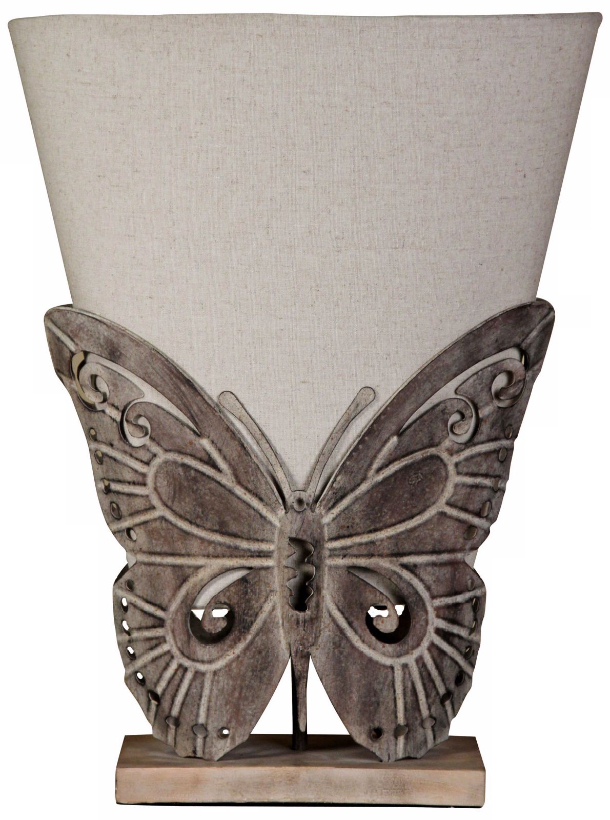 Elizabeth Metal Butterfly Uplight Accent Table Lamp