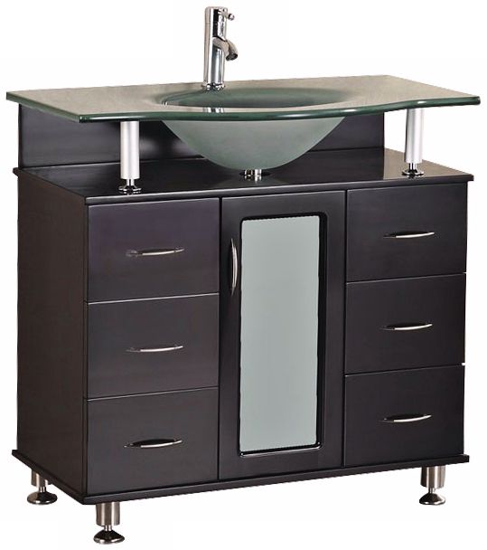 Huntington 36" Wide Espresso Single Sink Vanity Set