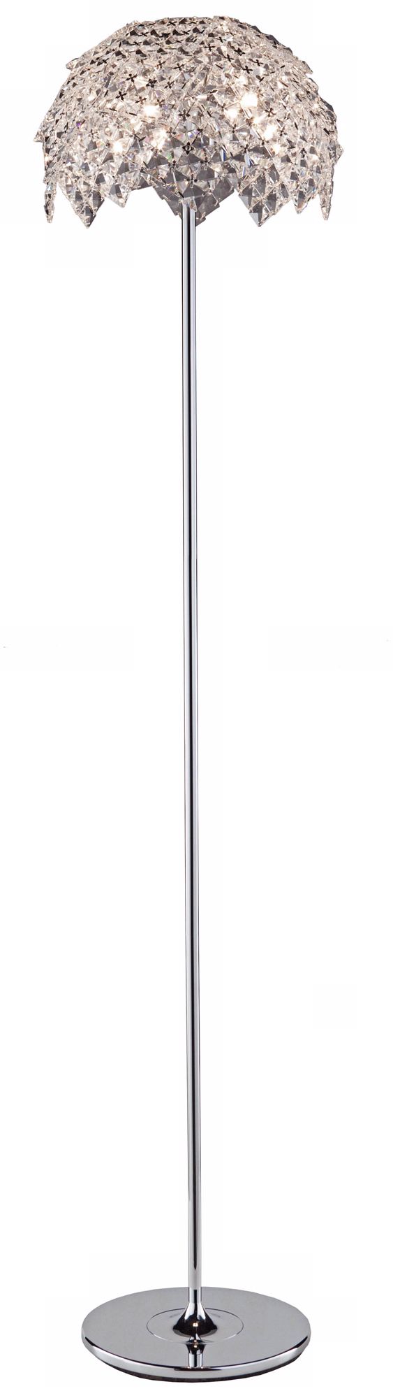 Artcraft Vogue Crystal Chrome Floor Lamp