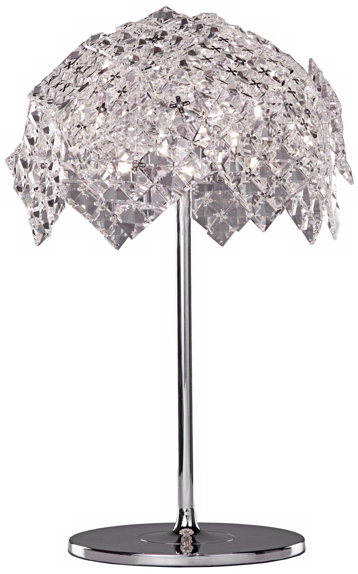 Artcraft Vogue Crystal Chrome Table Lamp