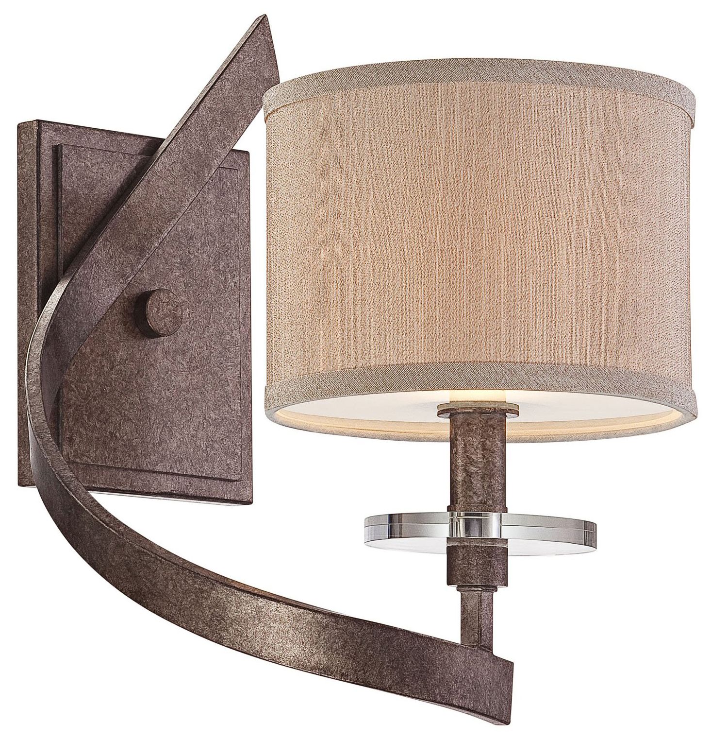 Luzon Nickel 12 1/2" High Savoy House Sconce