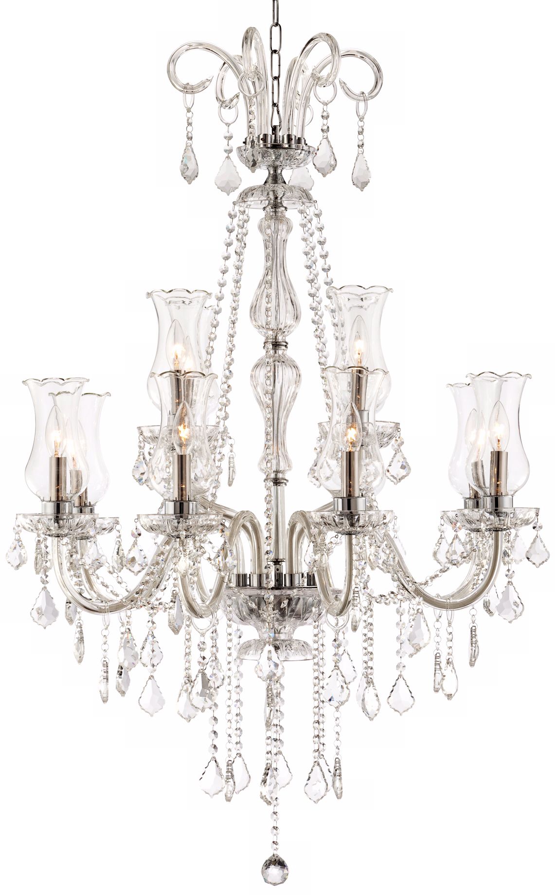 Cecelia 12-Light 32 1/4" Wide Clear Crystal Chandelier