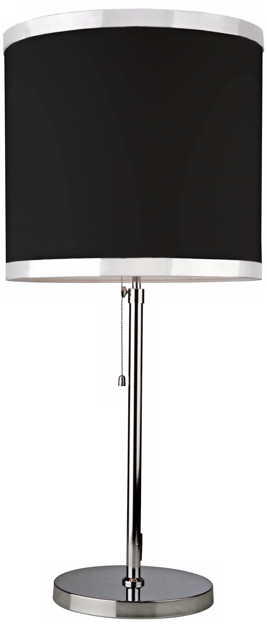 Artcraft Madison Black and Chrome Adjustable Table Lamp