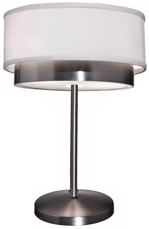 Artcraft Scandia Brushed Nickel Table Lamp
