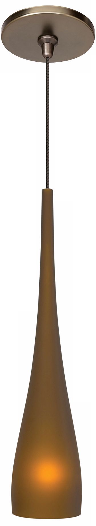 LBL Cypree Brown 14" High Bronze Pendant Light