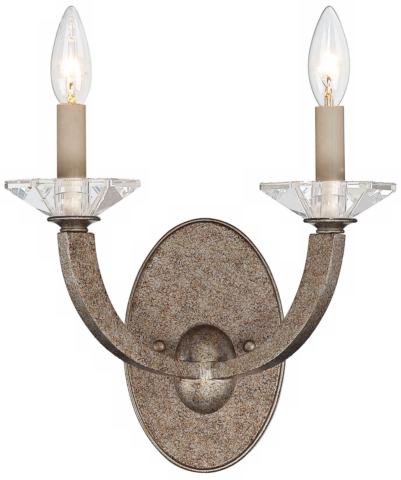 Forum Gold Dust 2-Light 11" High Candle Savoy House Sconce